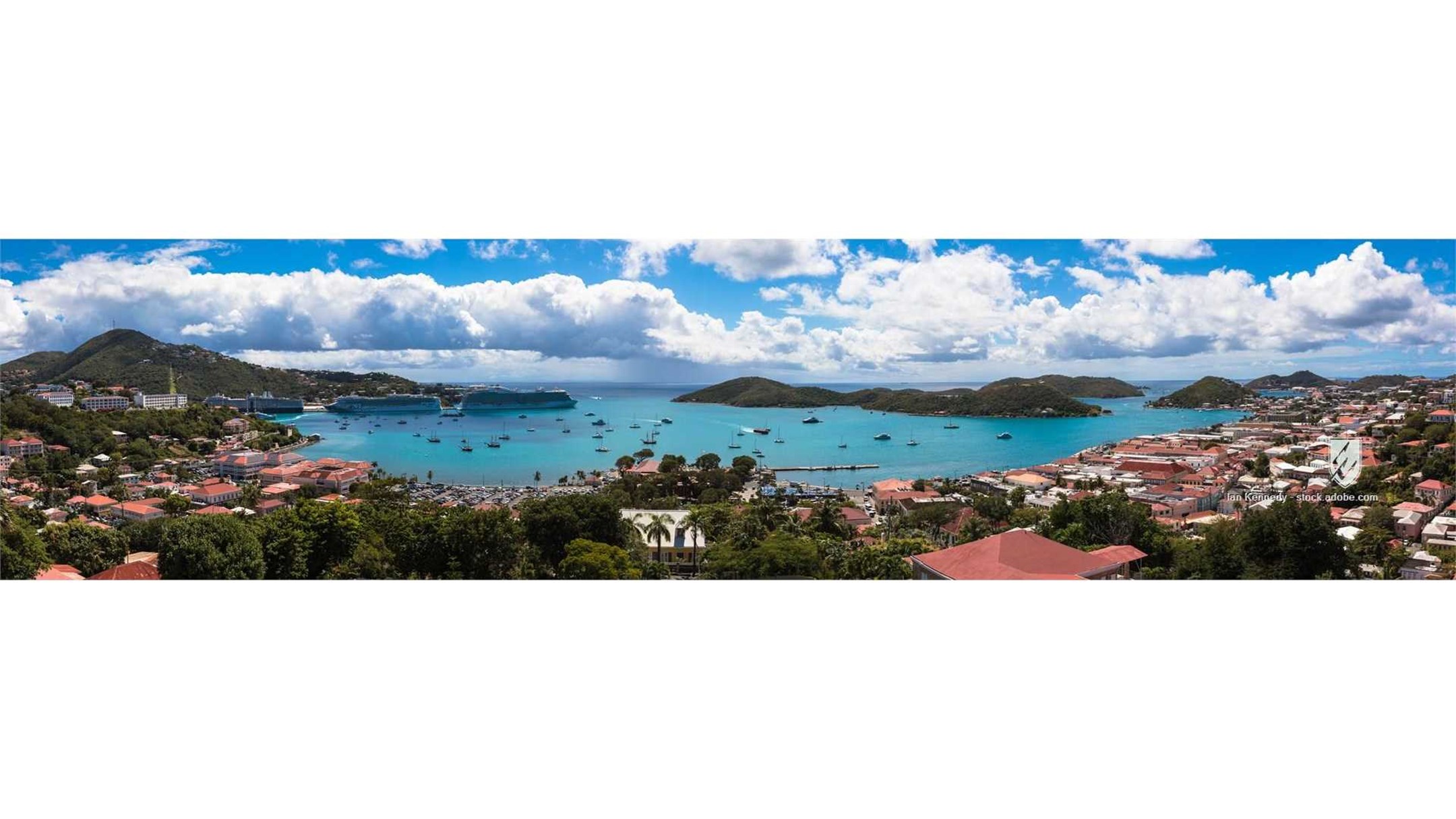Caribbean charlotte amalie amalie america blue buildings capital caribbean charlotte city clouds islands landmark